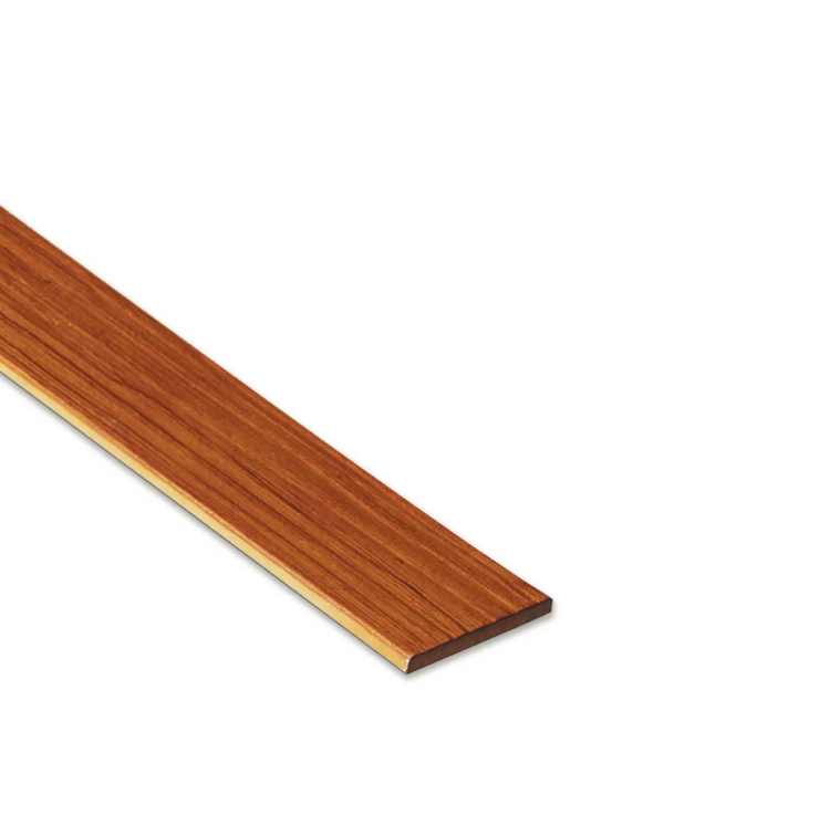 ไม้ระแนง SCG รุ่น ลายไม้ สีสักทอง ประกายเงาพลัส