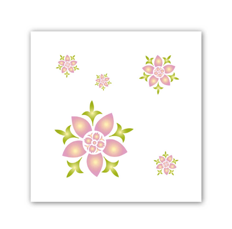 แผ่นฝ้าทีบาร์ พิมพ์ลาย ตราช้าง (เปเปอร์ทัช) ลายดอกแก้ว