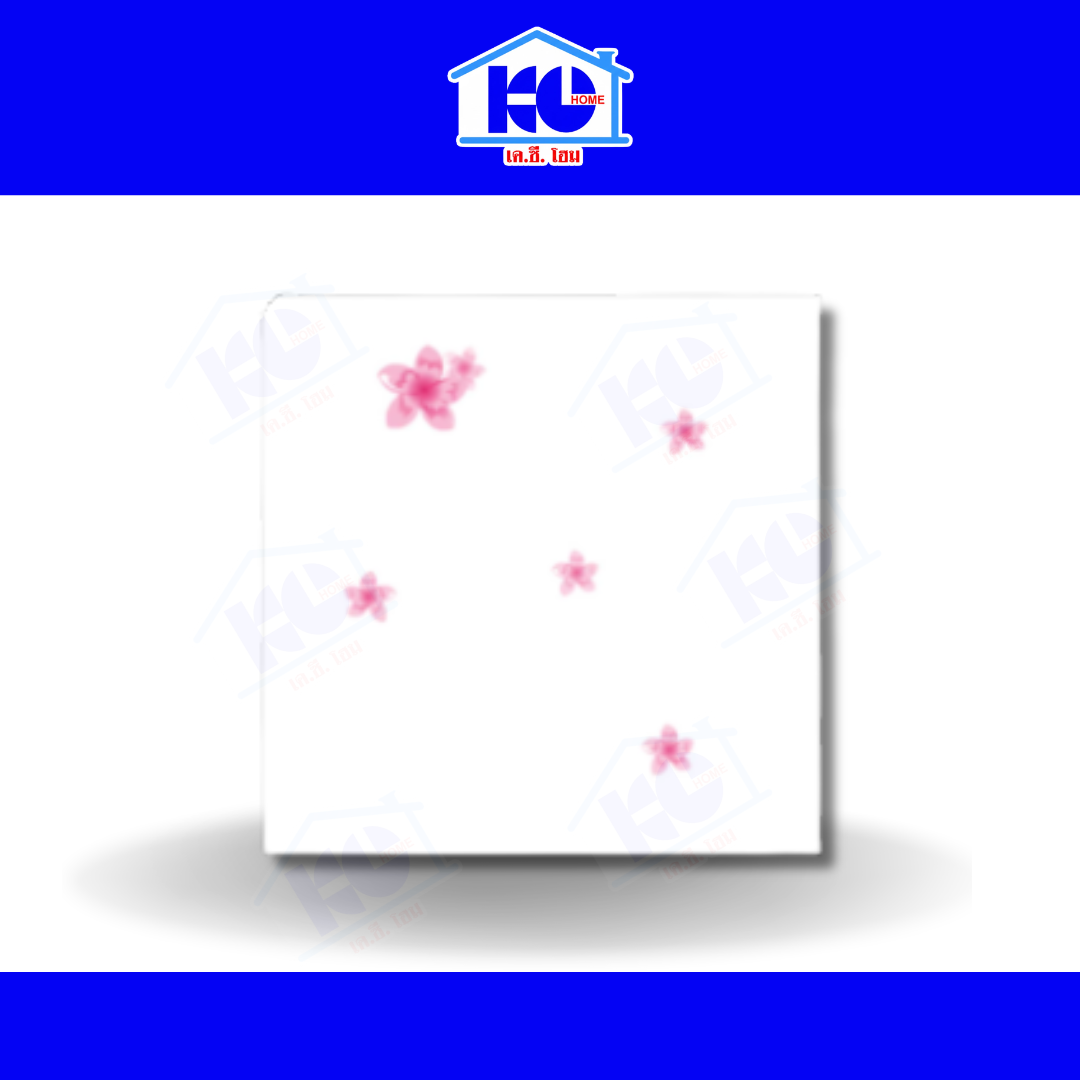 แผ่นฝ้าทีบาร์ พิมพ์ลาย ตราช้าง (เปเปอร์ทัช) ลายชวนชม