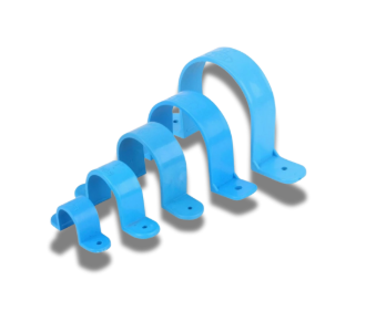 แคล้มจับท่อ PVC ฟ้า