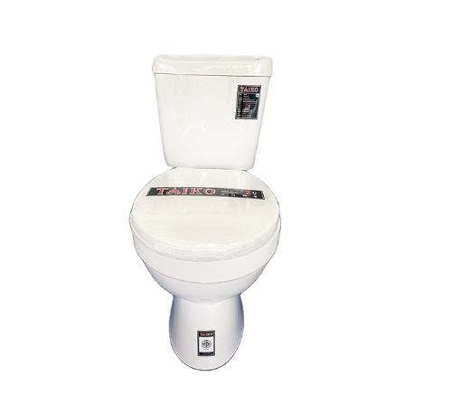 ชักโครกสองชิ้นกดบน สีขาว TAIKO MS2550