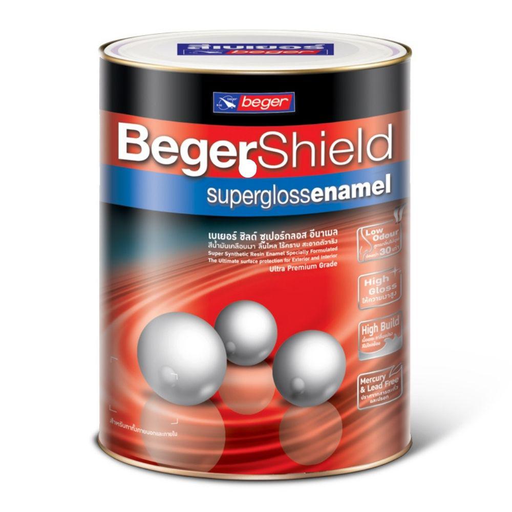 สีน้ำมันเคลือบเงา เบส A Beger Shield  (NEW)