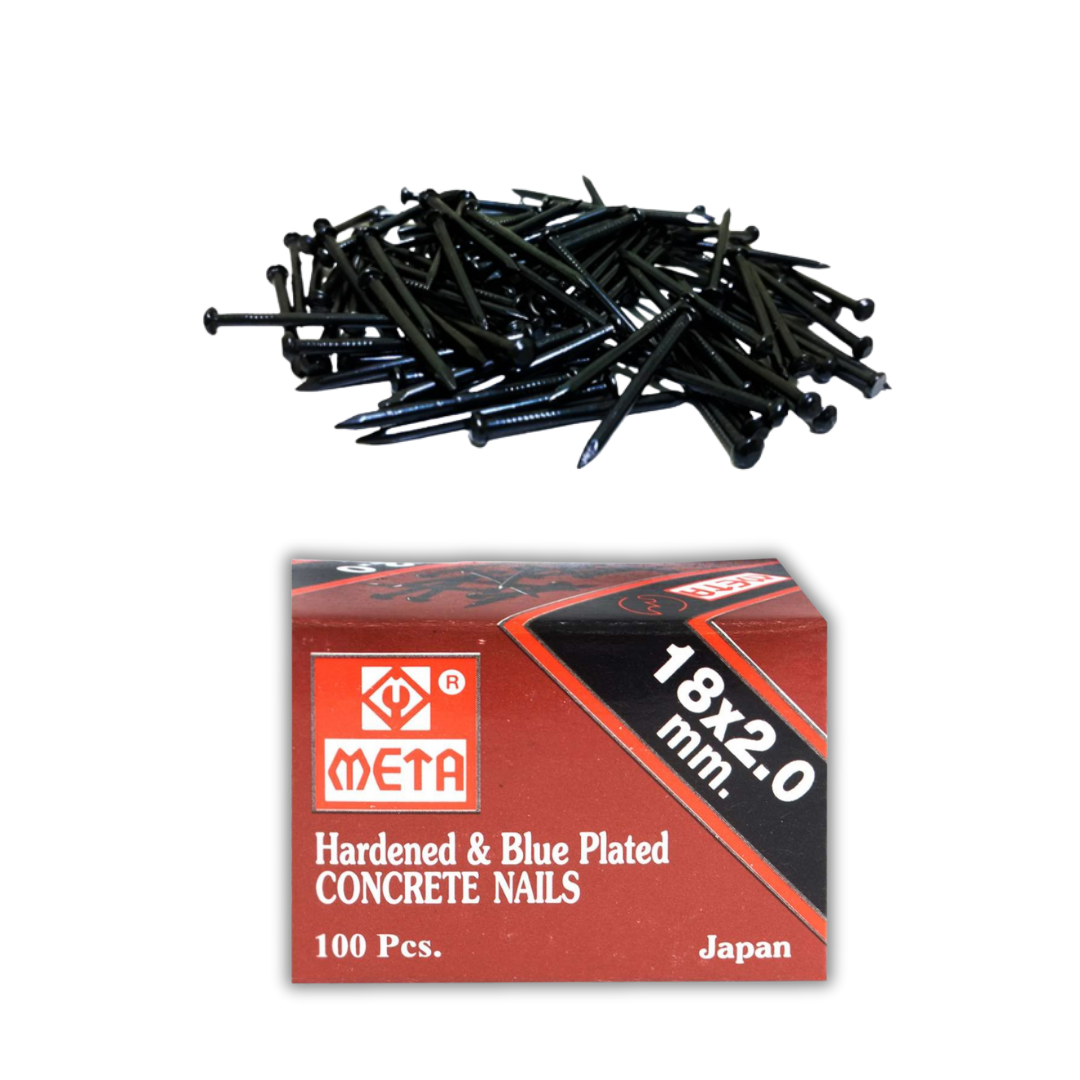 ตะปูคอนกรีตดำMETA 18x2mm.