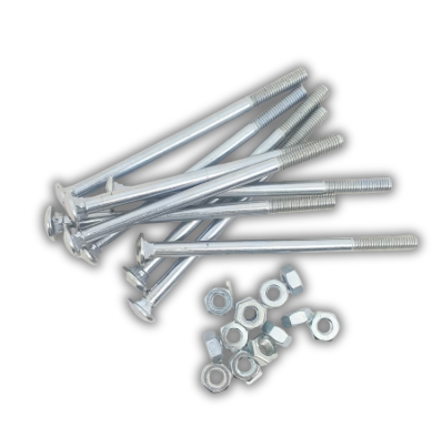 น็อตหัวกลมดำ ขนาด 3/8x6 นิ้ว