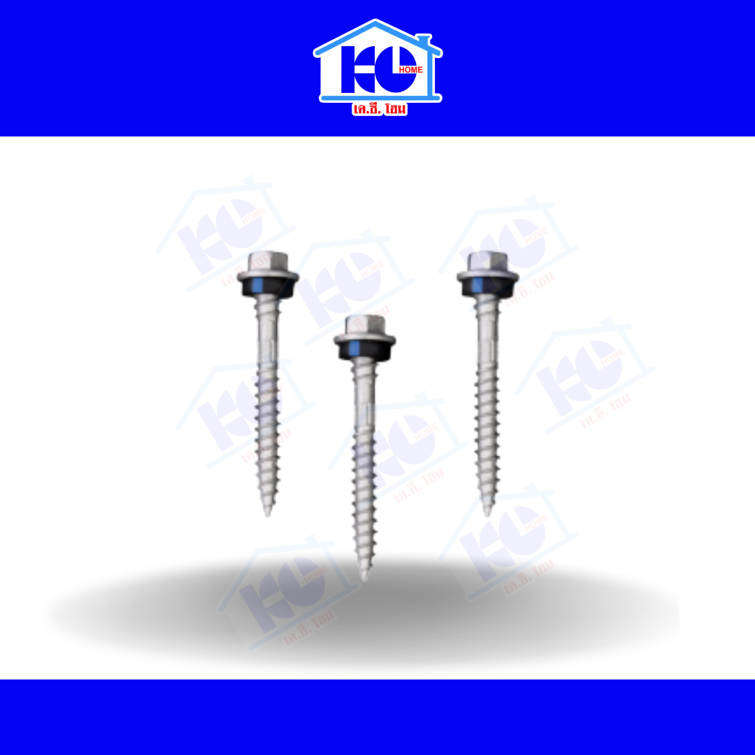 สกรูปลายแหลม #10-12x1 สำหรับยิงแปไม้