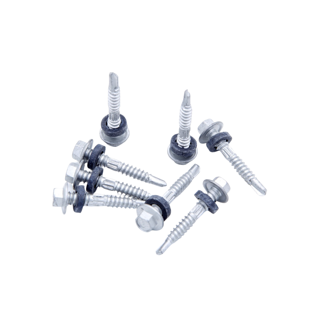 สกรูปลายสว่านขนาด #12-14x48 สีส้ม