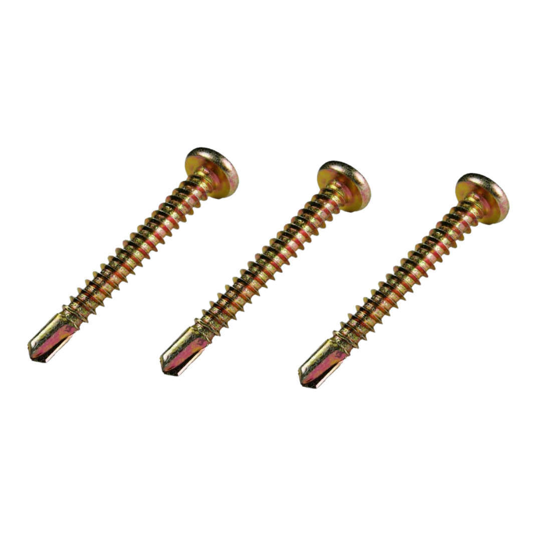 สกรูปลายสว่านหัวเตเปอร์ (เกลียวหุน) ขนาด 8-18x1.1/2 นิ้ว