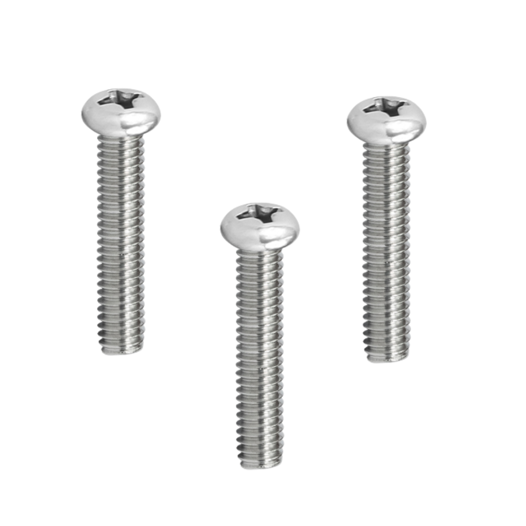 สกรูมิลแฉก M6x50 เหล็กชุบขาว