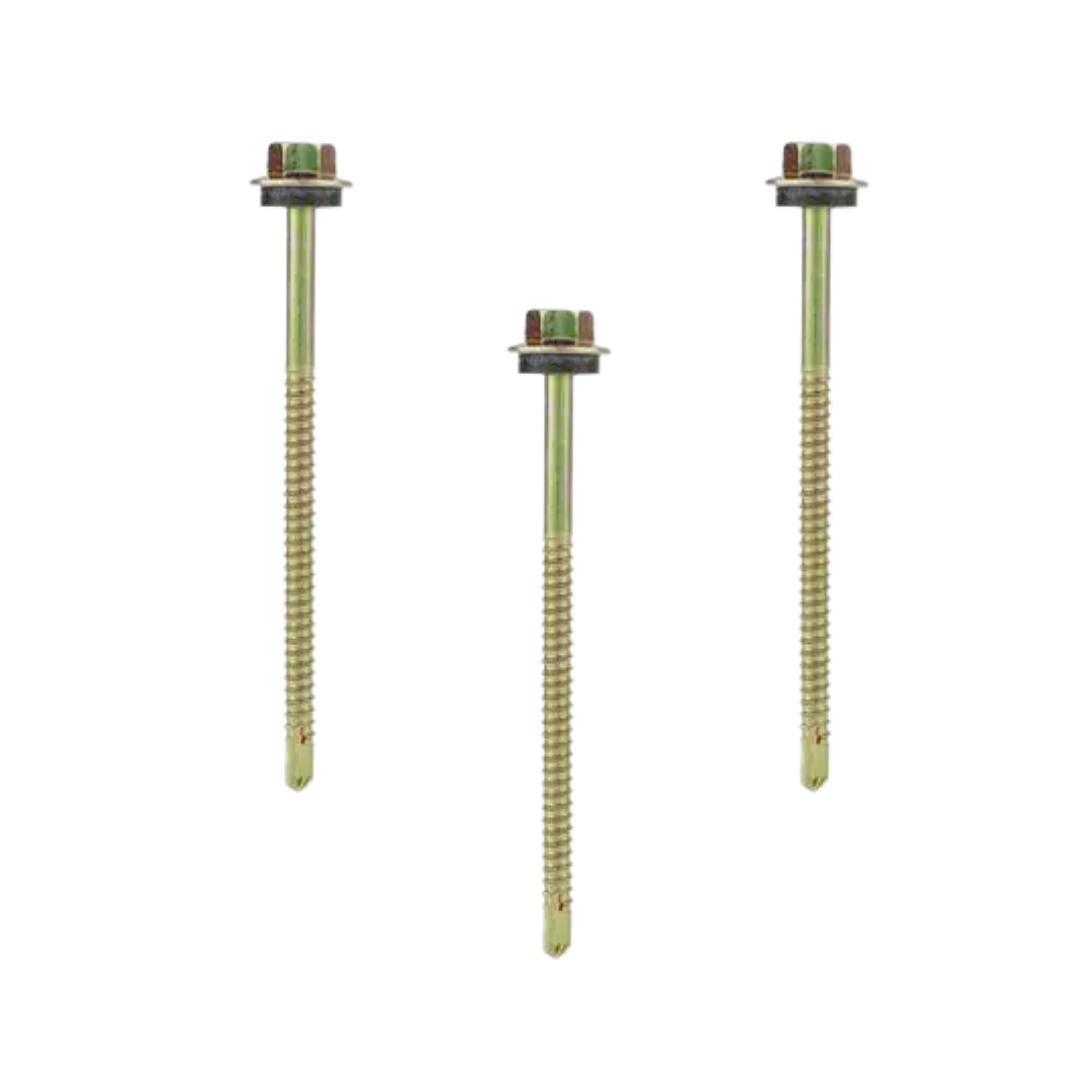 สกรูลอนคู่สำหรับแปเหล็ก ขนาด 10x79 มม. 100 ตัว