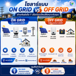 โซลาร์เซลล์  : ON GRID vs OFF GRID