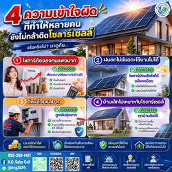 อยากติดโซลาร์ แต่ยังลังเลเพราะ 4 เรื่องนี้อยู่หรือเปล่า?